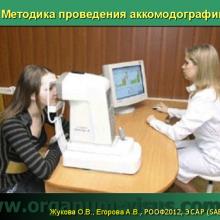 Жукова О.В., Егорова А.В. Практическое применение компьютерной аккомодографии. Самарская клиническая офтальмологическая больница им.Т.И.Ерошевского (г. Самара, Россия), Центр профилактики и лечения близорукости (г. Ижевск, Россия). Доклад на РООФ-2012, Заседание ЭСАР (SABAR): «Аккомодация: от теории к практике». Представление Национального руководства по аккомодации, 05 октября 2012г. www.organum-visus.com