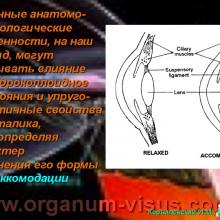 Корниловский И.М. Новая концепция механизма аккомодации. The new concept of the mechanism of accommodation. Портал Орган зрения www.organum-visus.com