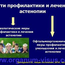 Проскурина О.В. Астенопия: клиника, диагностика, лечение. Часть 3. Лекция для офтальмологов, оптиков, оптометристов и специалистов, изучающих орган зрения в рамках образовательного проекта "Занимательная аккомодология" при поддержке компании Sentiss.  Информационный партнер офтальмологический портал Орган зрения www.organum-visus.com (Proskurina O.V. Asthenopia: clinical features, diagnosis and treatment)