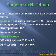 Воронцова Т.Н. Нарушения аккомодации и их лечение (Accommodation disturbances and their treatment). Лекция для офтальмологов, оптиков, оптометристов и специалистов, изучающих орган зрения. Портал www.organum-visus.com